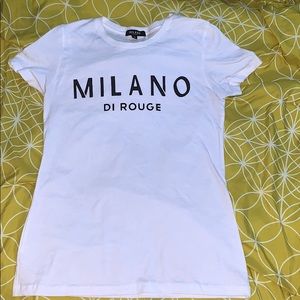 Milano Di Rouge signature tee (White)